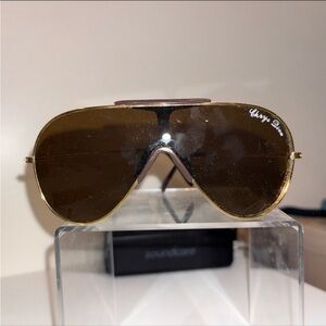 Luxury Designer Gold Aviator Sunglasses